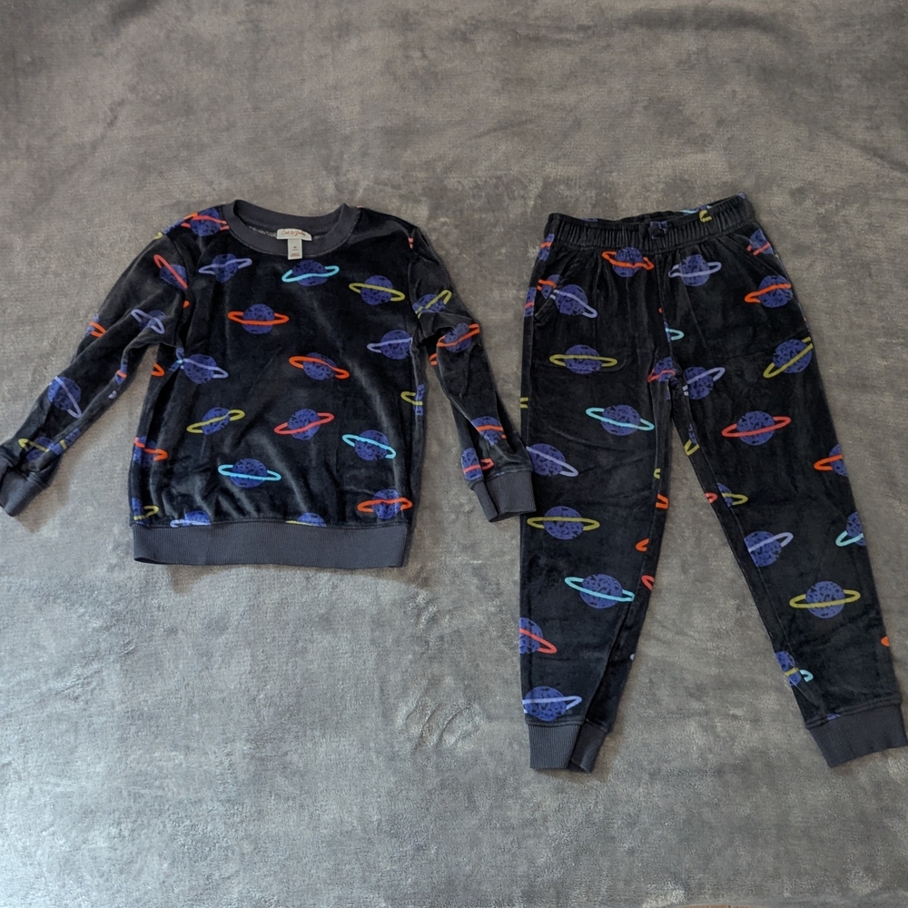 Cat & Jack Toddler Boys Velour Warm Up Set 5T.